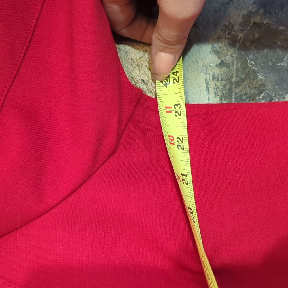 INC Opulent Glamorous Red Ruffled Jacket - Picture 10 of 11